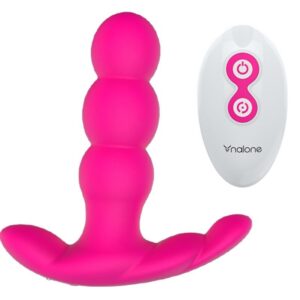 Nalone-Perle Vibrator anal mit Fernbedienung, Schwarz-Silikon, 7 Geschwindigkeiten · Vibratoren (Bild 7)