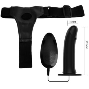 Harness Collection-Vito Strap on mit Dildo Nackt und Vibration 17.3 Cm · Sextoys (Bild 3)