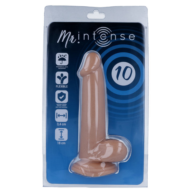 Mr. Intense Dildos-10 Dildo Realistisch 18 Cm -o- 3.4 Cm-PVC, Saugnapf · Strap-on & Harness (Bild 5)