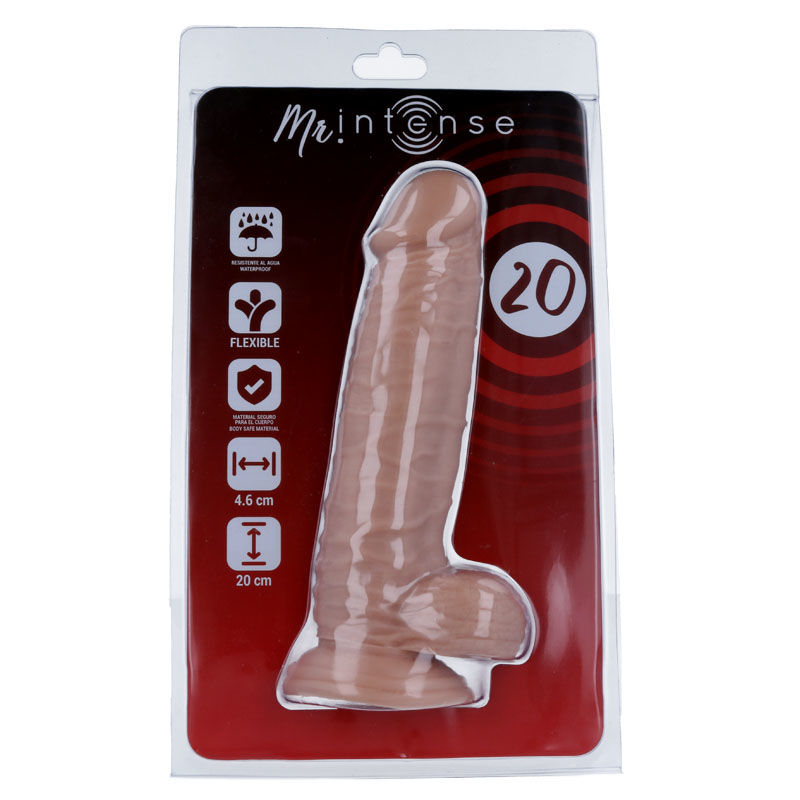 Mr. Intense Dildos-20 Realistischer Penis 20 Cm -o- 4.6 Cm-PVC, Saugnapf · Strap-on & Harness (Bild 2)