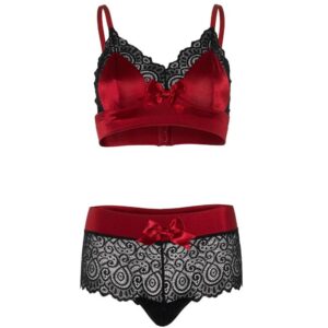 Leg Avenue-Zweiteiliges Rot- und Schwarz-Set · Spicy Dessous & Bodystockings (Bild 2)