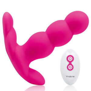 Nalone-Perle Vibrator anal mit Fernbedienung, Schwarz-Silikon, 7 Geschwindigkeiten · Vibratoren (Bild 5)