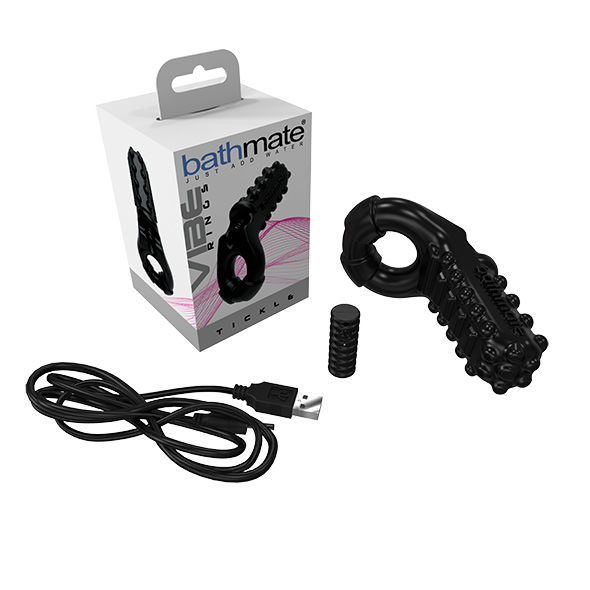 Bathmate-Ring Vibrator Tickle-3 Geschwindigkeiten, Wiederaufladbar, USB · Penisringe & -hüllen (Bild 5)
