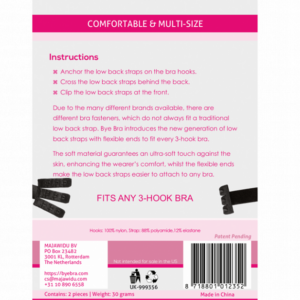 Bye Bra -Schwarz & Weiß Bretelle Backless Adapter · Sexy Damen-Dessous (Bild 2)