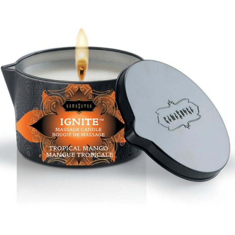 Kamasutra Cosmetics-Tropische Massagekerze mit Löffel 170