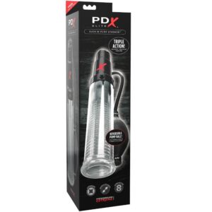 Pdx Elite-Suck N Pump Stroker Vibrierender Masturbator mit Pumpe