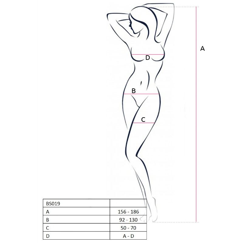 Passion Woman Bodystockings-Woman BS019 Bodystocking Schwarz One · Spicy Dessous & Bodystockings (Bild 2)
