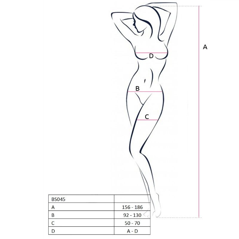 Passion Woman-Woman BS045 Bodystocking Schwarz One Size · Spicy Dessous & Bodystockings (Bild 2)