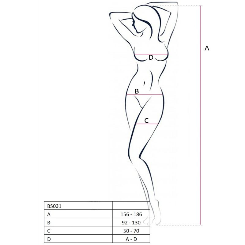 Passion-Bodystocking BS031 des Netzes · Spicy Dessous & Bodystockings (Bild 5)