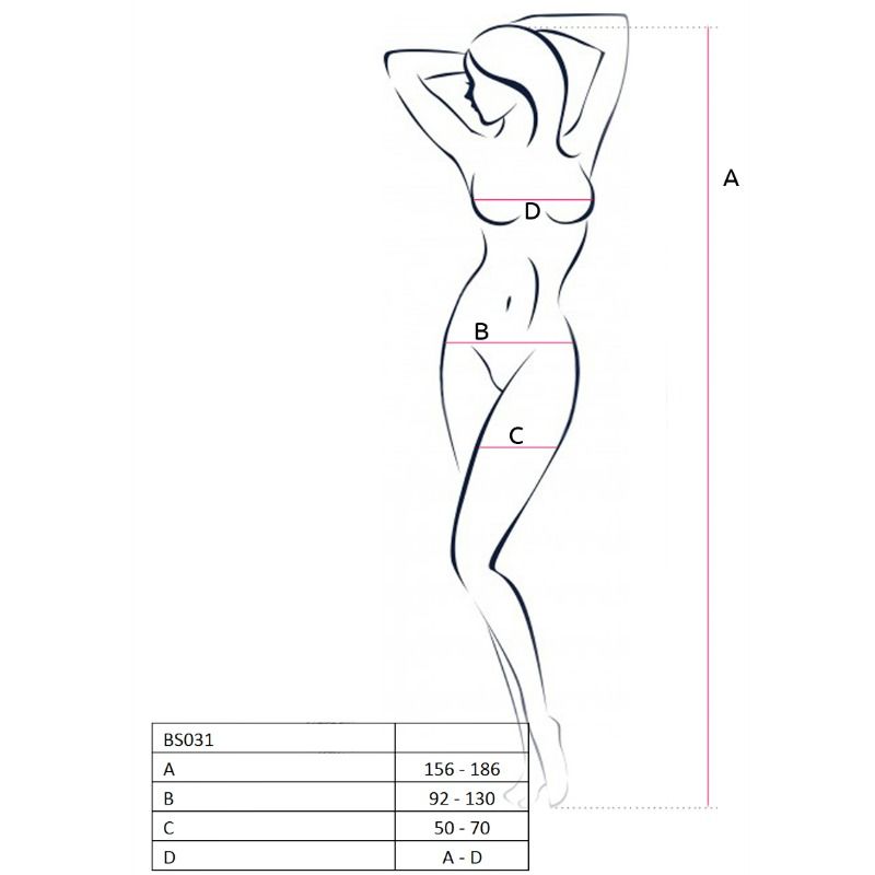 Passion-Bodystocking BS031 des Netzes · Spicy Dessous & Bodystockings (Bild 2)