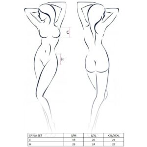 Passion-Set Sayla Top, Tanga und Portjartier · Spicy Dessous & Bodystockings (Bild 2)