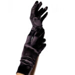 Leg Avenue Accessories-Handschuhe aus schwarzem Satin · Erotische Dessous