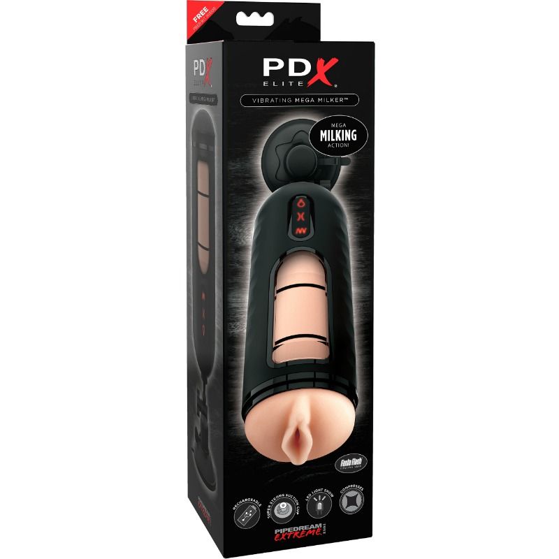 Pdx Elite-Vibrating Mega Milker-5 Geschwindigkeiten, Wiederaufladbar, USB · Sextoys (Bild 3)