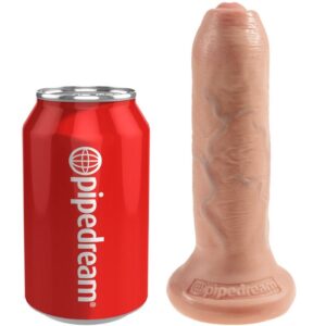 King Cock-Realistischer Dildo Uncut Flesh 15 cm-Saugnapf