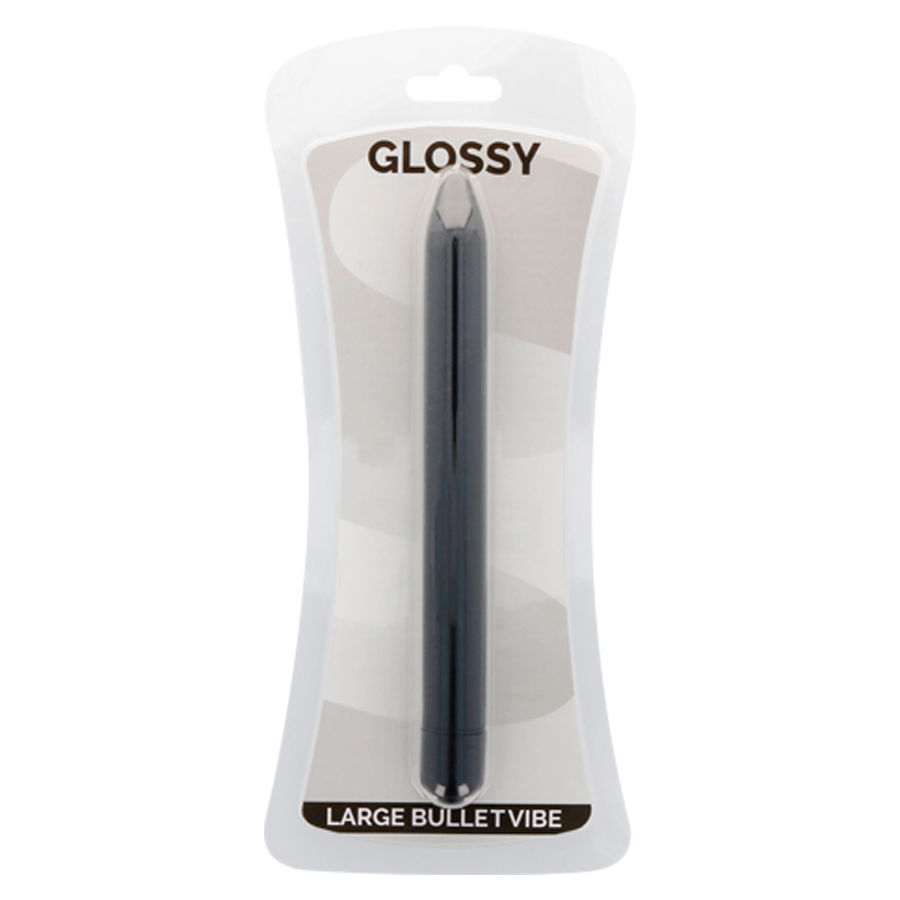 Glossy-Slim Vibrator Schwarz-ABS, 3 Geschwindigkeiten, Wasserdicht, Still · Vibratoren (Bild 2)