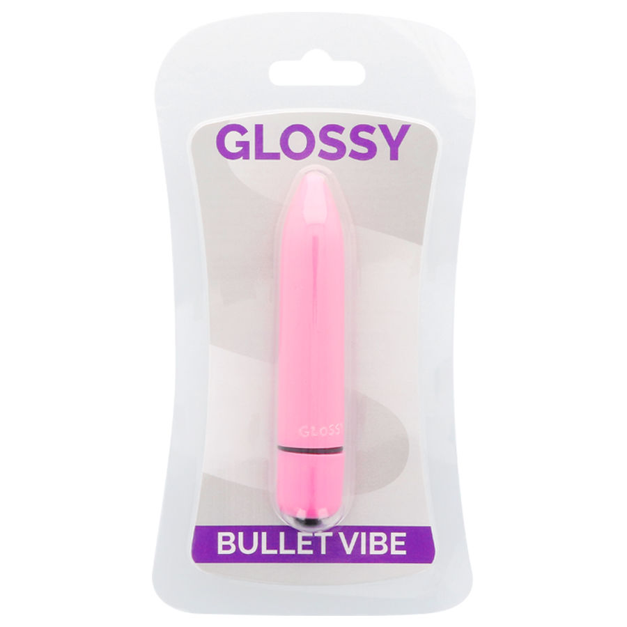 Glossy-Vibrator dünn Rosa Intensiv-ABS, 3 Geschwindigkeiten, Wasserdicht · Vibratoren (Bild 2)