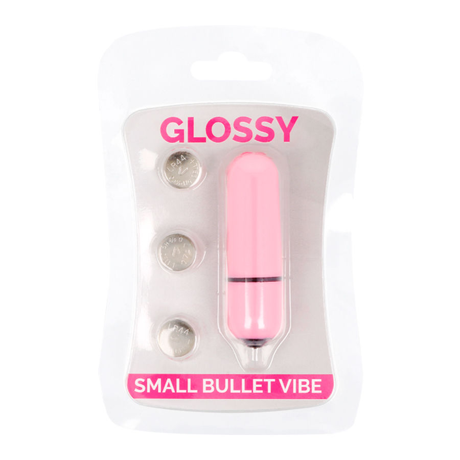Glossy-Small Bullet Vibe Rosa-ABS, 3 Geschwindigkeiten, Wasserdicht, Ruhe · Vibratoren (Bild 2)