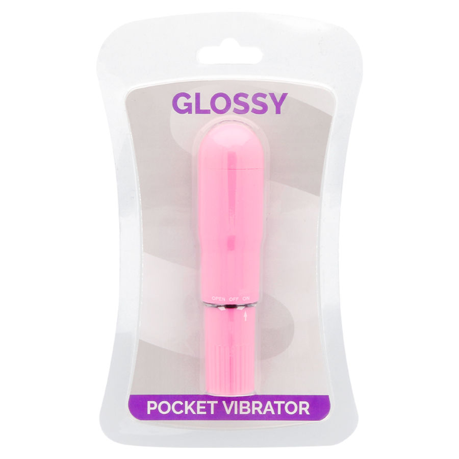 Glossy-Vibrator Taschentaschen Deep Rose-ABS, 3 Geschwindigkeiten, Wasserdicht · Vibratoren (Bild 2)
