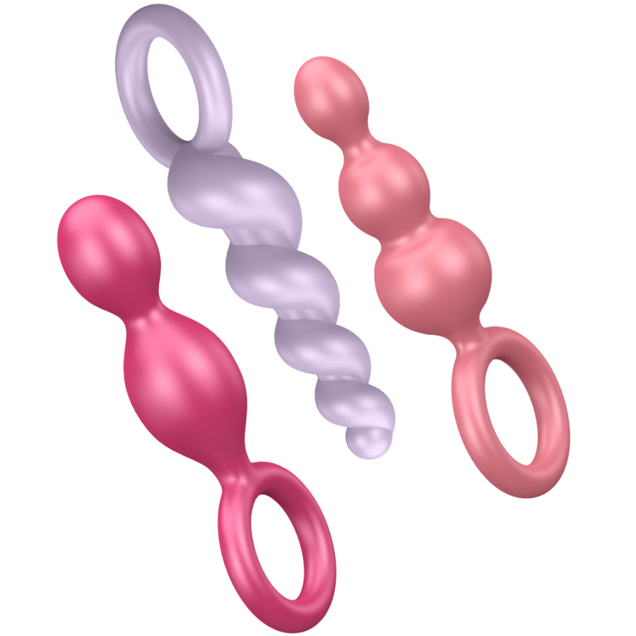 Satisfyer Plugs-Set 3 Analplug Tricolor-Silikon · Sextoys