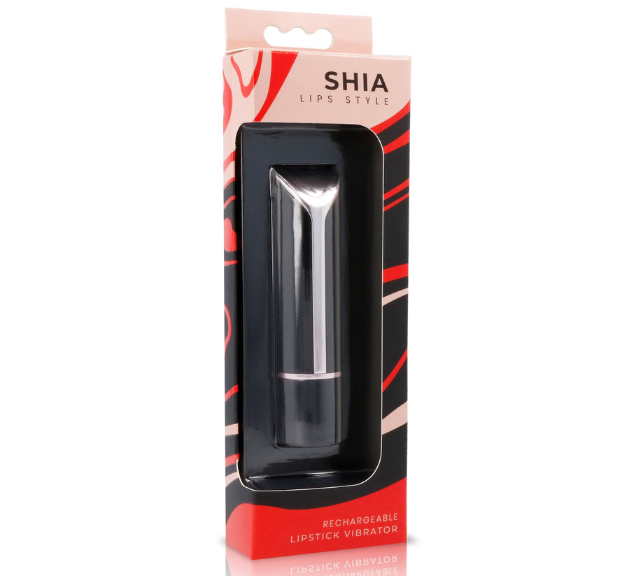 Lips Style-Shia Black &red-Silikon, 10 Geschwindigkeiten, Wiederaufladbar, USB · Vibratoren (Bild 2)