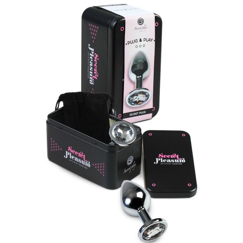 Secretplay Toys-Analplug Aluminium Transparent 8 Cm-Metal · Spielzeug aus Glas & Metall (Bild 2)