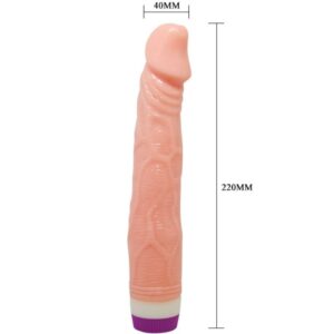 Baile Vibrators-Vibrator Realistisch Natural 22 Cm-PVC, Drehung · Vibratoren (Bild 3)