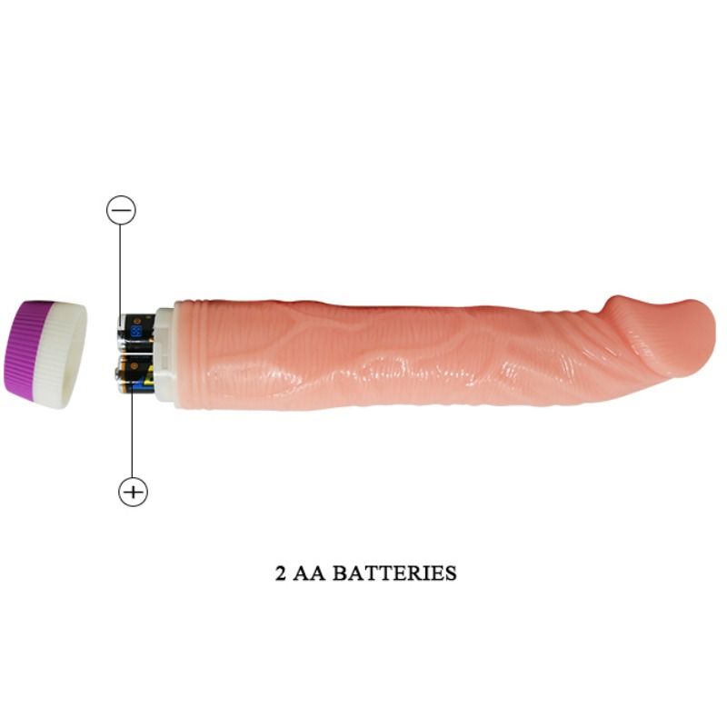 Baile Vibrators-Vibrator Realistisch Natural 22 Cm-PVC, Drehung · Vibratoren (Bild 5)