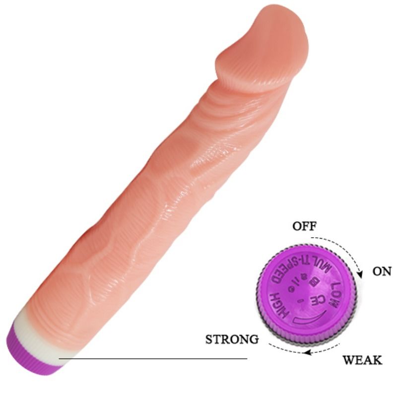 Baile Vibrators-Vibrator Realistisch Natural 22 Cm-PVC, Drehung · Vibratoren (Bild 6)