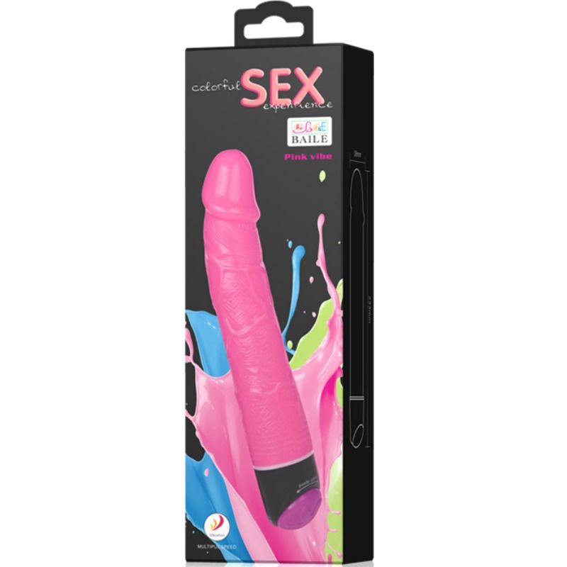 Baile-Vibrator Realistisch Bunt 23 cm TPR · Vibratoren (Bild 7)
