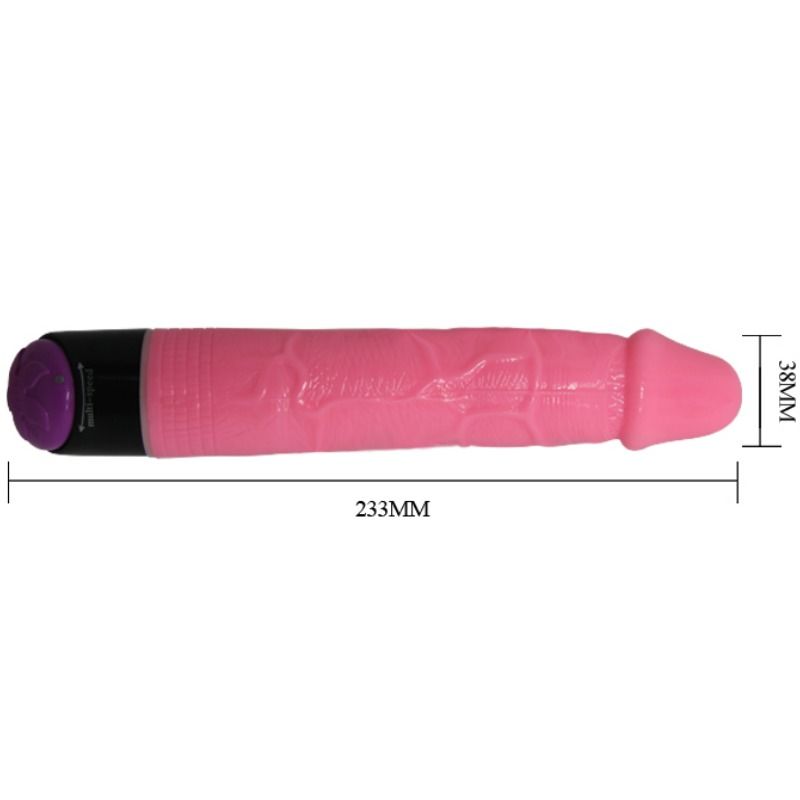 Baile-Vibrator Realistisch Bunt 23 cm TPR · Vibratoren (Bild 8)
