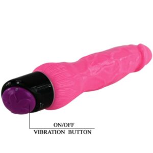 Baile-Vibrator Realistisch Bunt Rosa 24 Cm-TPR · Vibratoren (Bild 6)