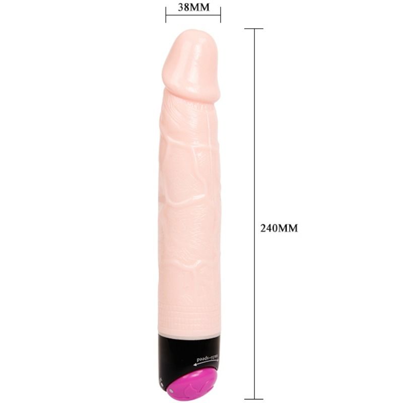 Baile-Vibrator Dildo Bunt mit Vibration und Drehung 24 Cm-PVC · Vibratoren (Bild 3)