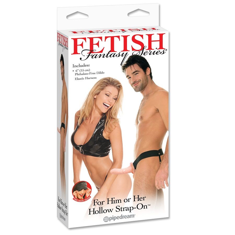 Fetish Fantasy Series-Harness Einstellbar mit Dildo Leer 15″ · Strap-on & Harness