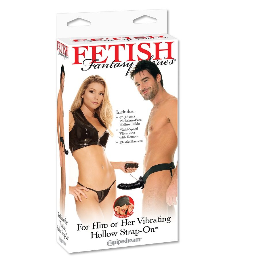 Fetish Fantasy Series-Hohl-Strap-on mit Vibrator für Sie oder Ihn
