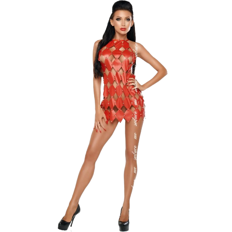 Me-seduce-Gwen Rückenfreies Kleid Rot