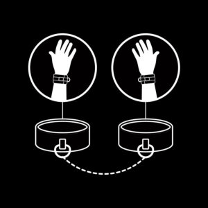 Fetish Submissive Bondage-Handschellen in der Vegana Haut mit Beschichtung · Sextoys (Bild 5)