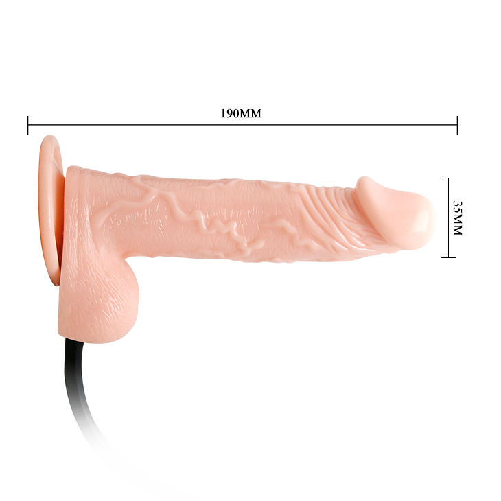 Baile-Dildo realistisch aufblasbar vibrierend-TPR, Fernbedienung, Saugnapf · Vibratoren (Bild 3)