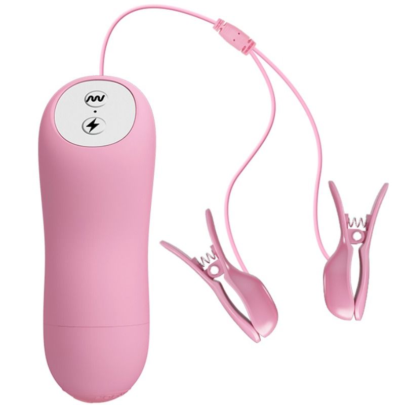 Baile-Romantic Wave Klemmen mit Vibration und Elektrostimulation-12 Stufen