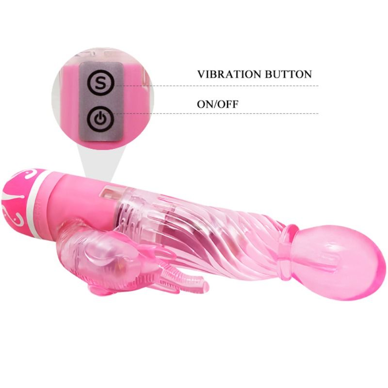 Baile Vibrators-Multispeed Vibrator mit Stimulator Rosa-TPR, 10 · Vibratoren (Bild 6)