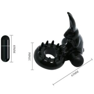Baile For Him-Vibrierender Ring mit Kaninchen zur Stimulation · Vibratoren (Bild 5)