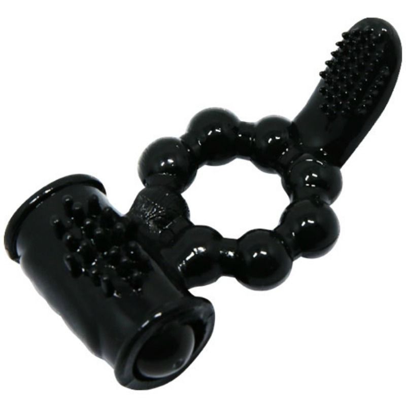 Baile For Him-Sweet Ring Penisring mit doppeltem Stimulator-Silikon
