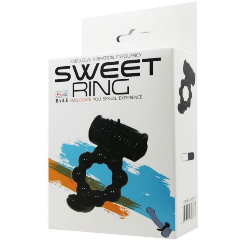 Baile For Him-Sweet Ring mit Doppel Stimulator-Silikon · Sextoys (Bild 7)