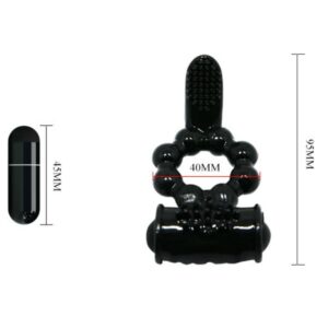 Baile For Him-Sweet Ring mit Doppel Stimulator-Silikon · Sextoys (Bild 8)