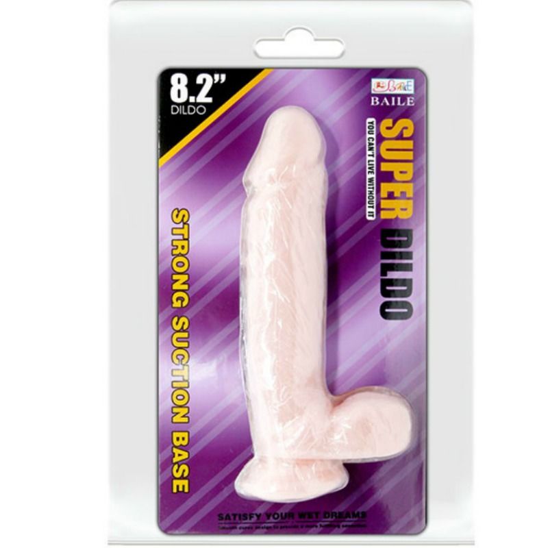Baile Dildos-Dildo Super Realistisch Natural 21.5 Cm-TPR, Saugnapf · Strap-on & Harness (Bild 5)
