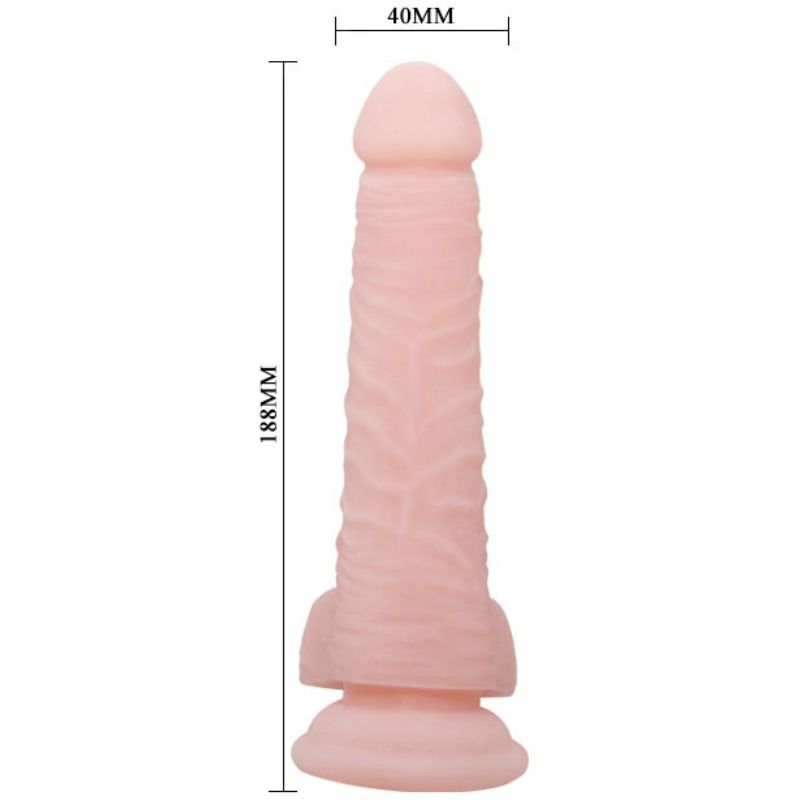 Baile Dildos-Super Realistic Natural Dildo 18.8 cm-TPR, Saugnapf · Strap-on & Harness (Bild 3)