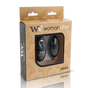 Womanvibe-Alsan Uovo Vibrator mit Fernbedienung, Silikon Schwarz-12 · Vibratoren (Bild 3)