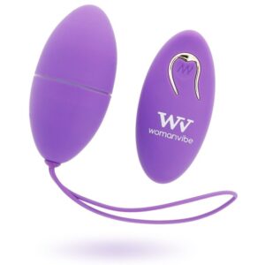 Womanvibe-Alsan Silikon-Ei mit Fernbedienung Lila, 12 Stufen