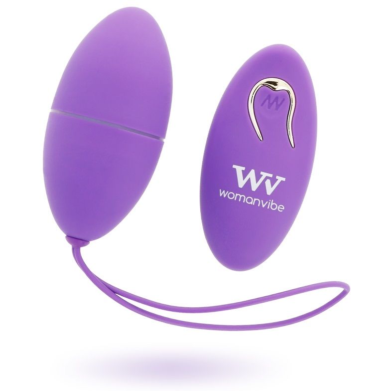 Womanvibe-Alsan Ei aus Silikon mit Fernbedienung Lila-12 Geschwindigkeiten · Vibratoren