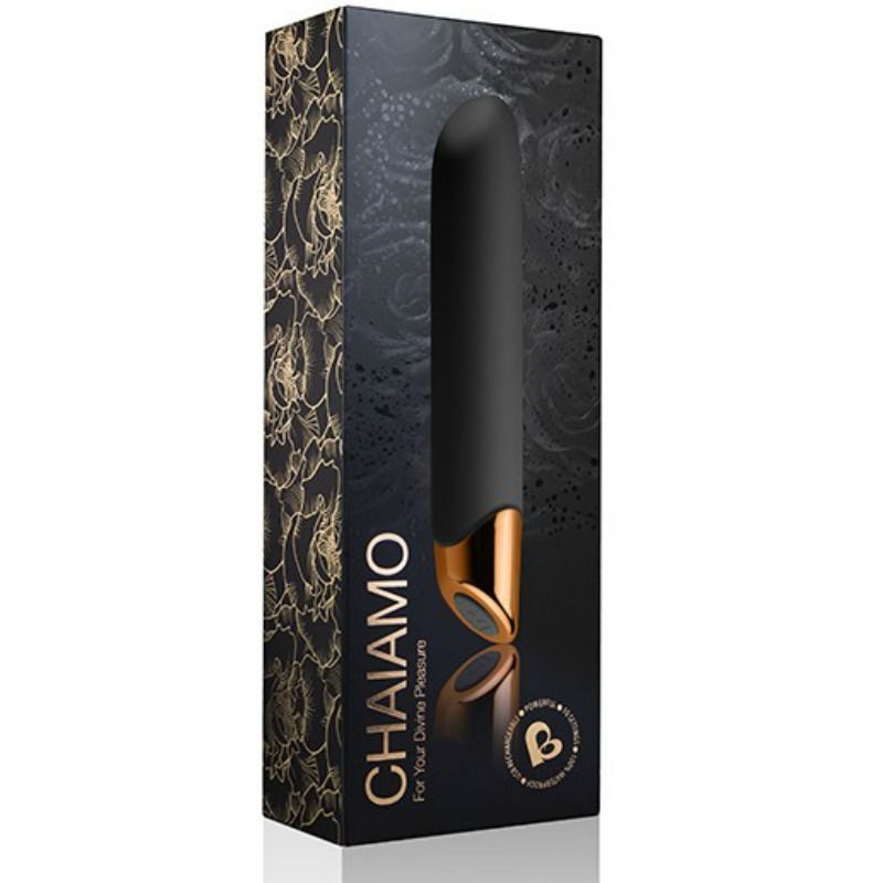 Rocks-Off-Black Chaamo Vibrator-Silikon, 10 Geschwindigkeiten, USB · Vibratoren (Bild 2)