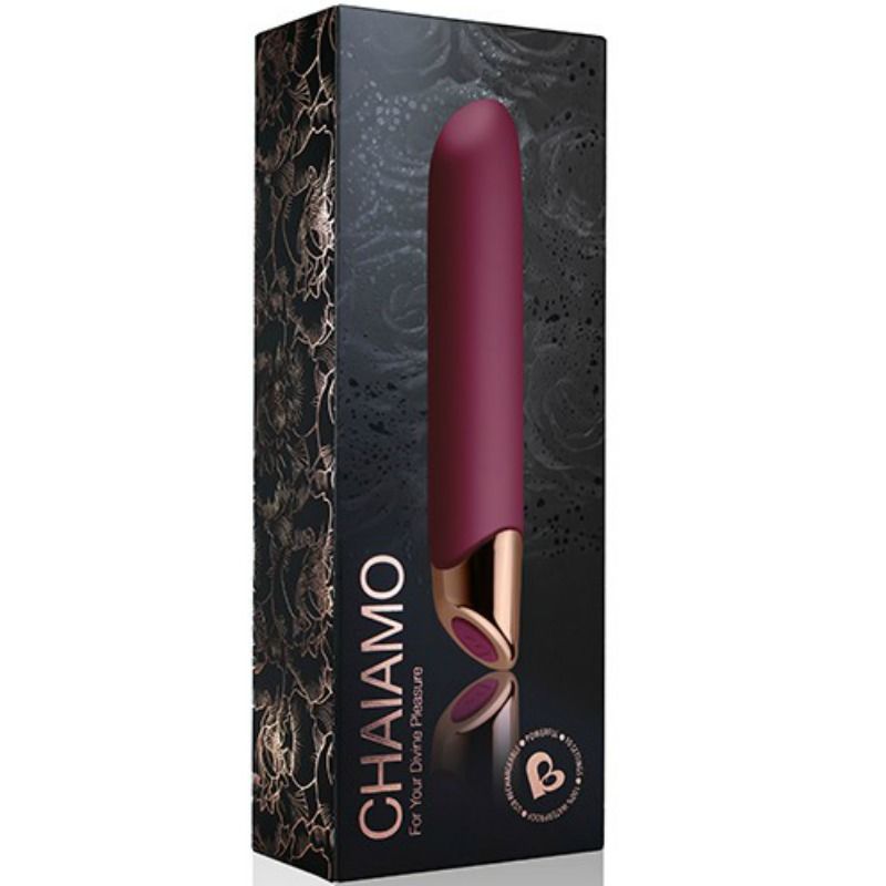 Rocks-Off-Bordeaux Chaamo Vibrator-Silikon, 10 Geschwindigkeiten, USB · Vibratoren (Bild 3)